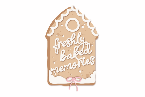 Baked Christmas Memories Graphics for Crafts and Branding
