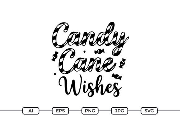 Candy Cane Wishes SVG Graphics and Crafts