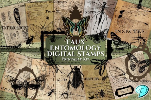 Faux Entomology Digital Stamp Kit Review