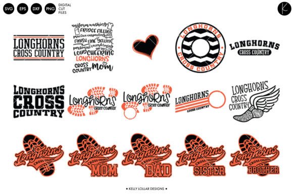 Longhorns Cross Country Bundle Graphics and Crafts