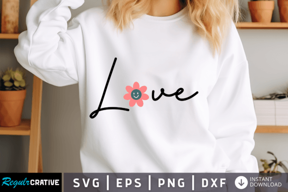 Love Script Svg Design for Graphics and Crafts