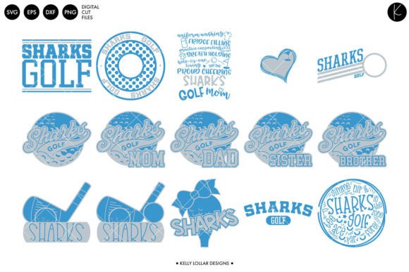Sharks Golf Team Bundle Graphics and Crafts Review